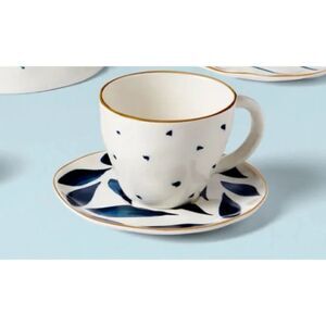 Lenox
Blue Bay Tea Cup / 2 Saucers / New